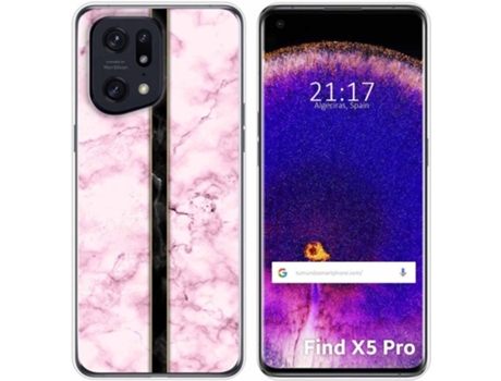 Carcasa para Oppo Find X5 Pro 5G TUMUNDOSMARTPHONE Dibujos Mármol 04 Multicolor