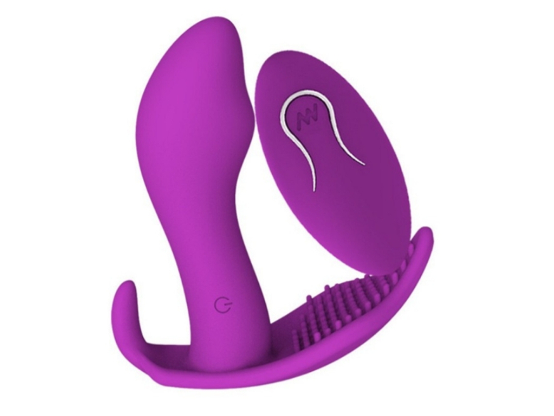 Vibrador Femenino, Inalámbrico, Portátil, Para Llevar, 10 Modos De Vibración, Carga Usb, Juguete Sexual Impermeable Para Parejas, Morado