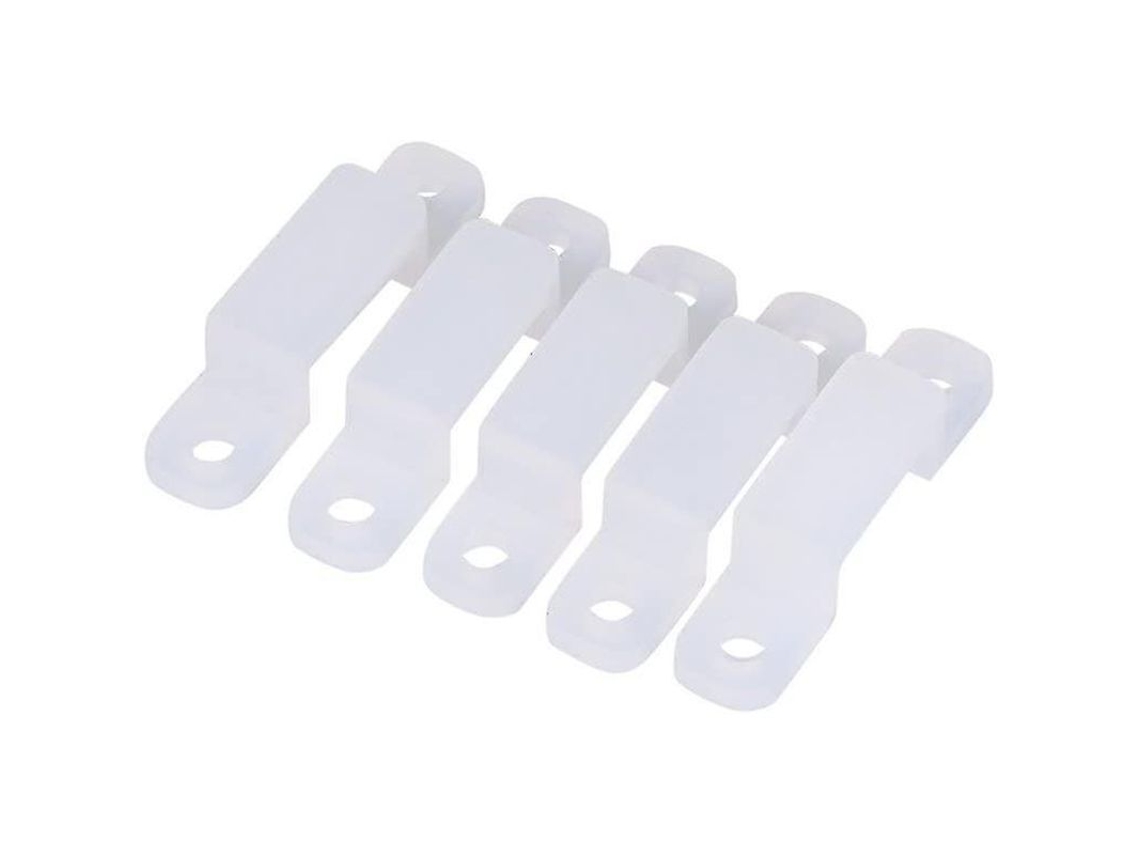 100 Piezas De Soporte De Silicona Para Accesorios De Fijación De Clips De Barra De Luz Led (12 Mm) (d-b2) 10 Mm