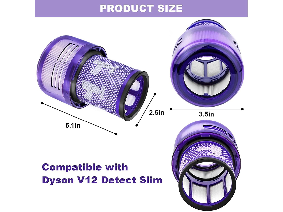 Filtro Hepa De Substituição Para Dyson V12 Detect Slim Aspirador De Pó