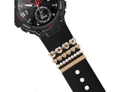 Correa Amazfit T-Rex Pulsera con Adorno Corazones Negro