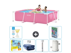 Intex Piscina Com Estrutura Retangular - 220x150x60 Cm - 7-peças S10