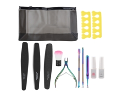Rebe-kit De Manicura Profesional: Lixa, Buffer, Empurrador De Cutículas E Ferramentas De Unhas Para Meninas
