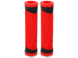 Asas Silicona Para Bicicleta Mtb Manillar Plano Tapa De Extremo Antideslizante Rojo