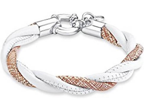 Pulsera S. OLIVER Oliver (Metal y Cuero - Blanco - 20 cm)
