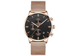 Reloj De Lujo Con Correa De Malla De Acero De Moda Biden