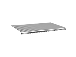Maison Exclusive - Tela De Repuesto Para Toldo Gris Antracita Y Blanco 6x3,5 M