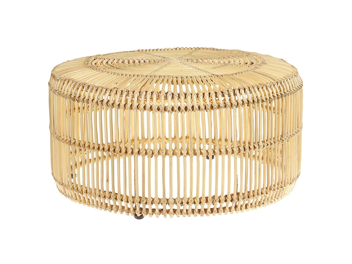 Mesa auxiliar BELIANI Limni de Ratán Natural 84x84x40
