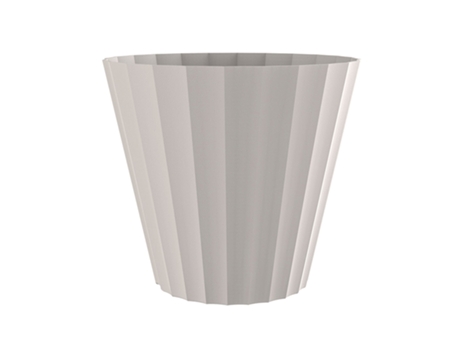 PLASTIKEN 89004 - Maceta Redonda Colección DORIC Medida 32 cm 15L Ecru