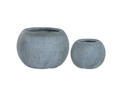 Set 2 Macetero Magnesia Fibra Vidrio 55x55x38cm
