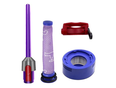 Para aspirador de pó dyson v7 v8 iluminação cabeça de escova led tubo adaptador