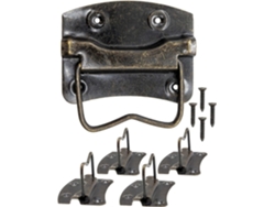 Set De 4 Asas Plegables Antiguas De Bronce Para Cajas, Muebles, Diseño Vintage, 76 X 72 Mm, Acabado De Alta Gama