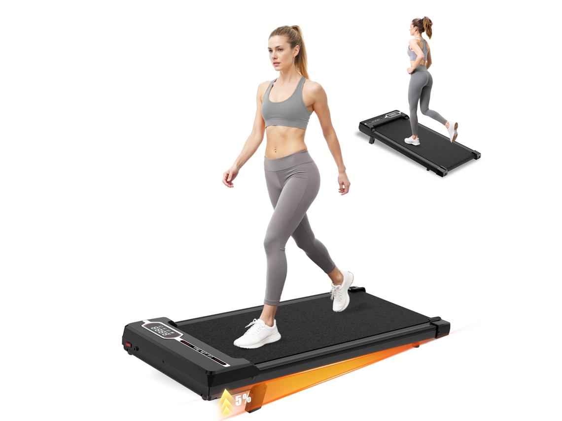 Cintas de Correr RACINGREAT Velocidad Máx 8Km/H - con Control Remoto y Pantalla LCD - Superficie de Carrera 95X38.5CM - Negro para Principiantes