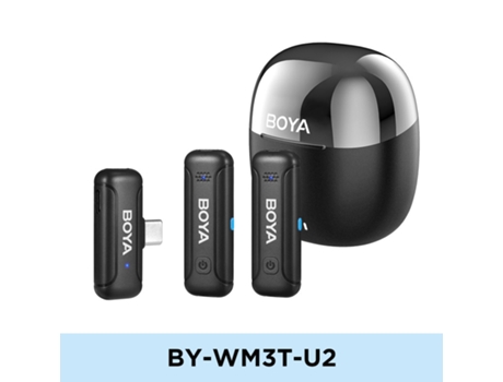 Mini Micrófono Inalámbrico BOYA BY-WM3T-U2 2.4GHz Omnidireccional Android USB-C