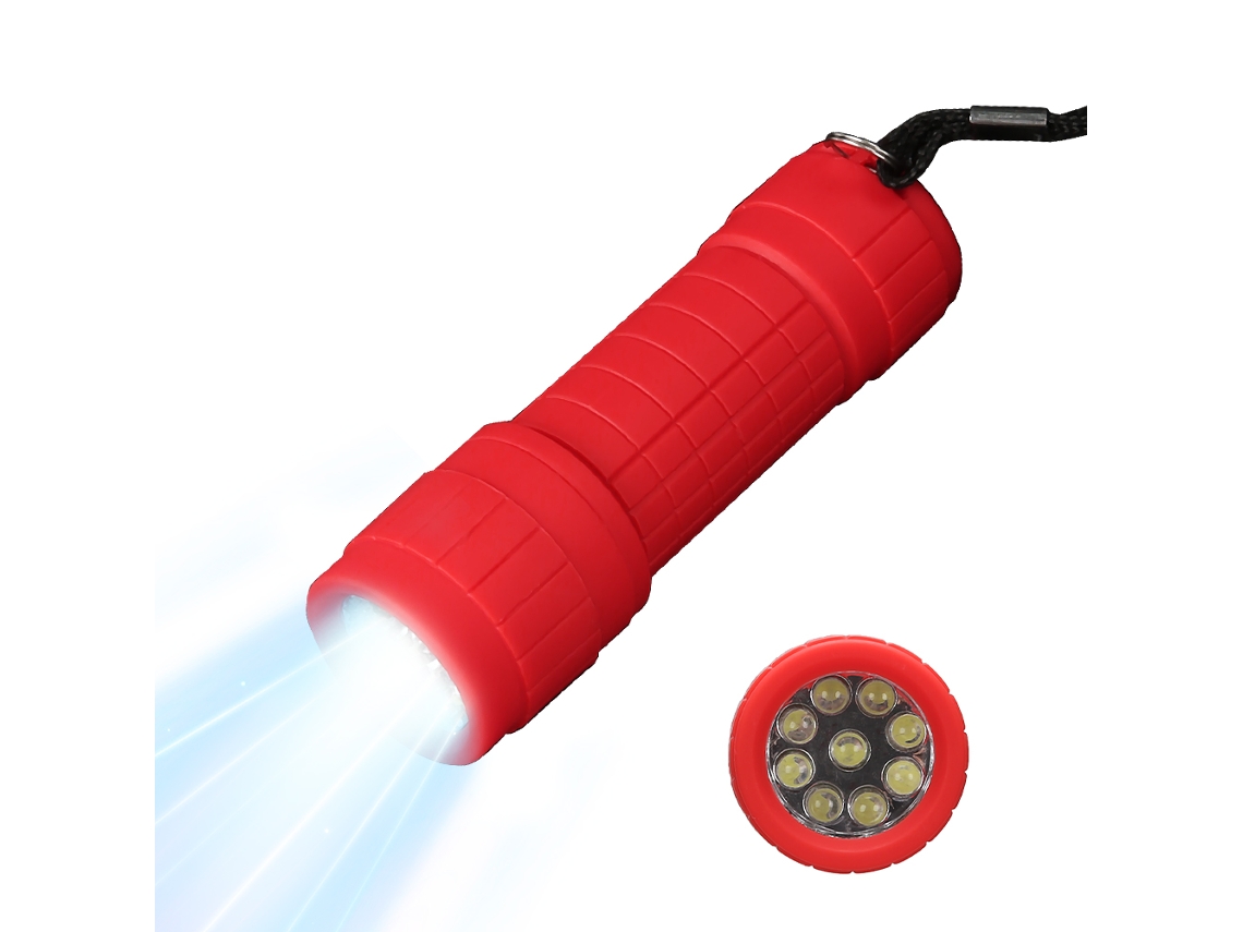 Linterna multifuncional ABS, mini, luz potente, portátil, funciona con pilas AAA, ideal para camping y emergencias. Aeuzwr