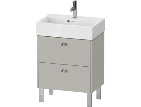 Mueble DURAVIT Brioso de pie Compact 58,4 x 38,9 cm 2 cajones incl. recorte de sifón y delantal para lavabo Vero Air 236860