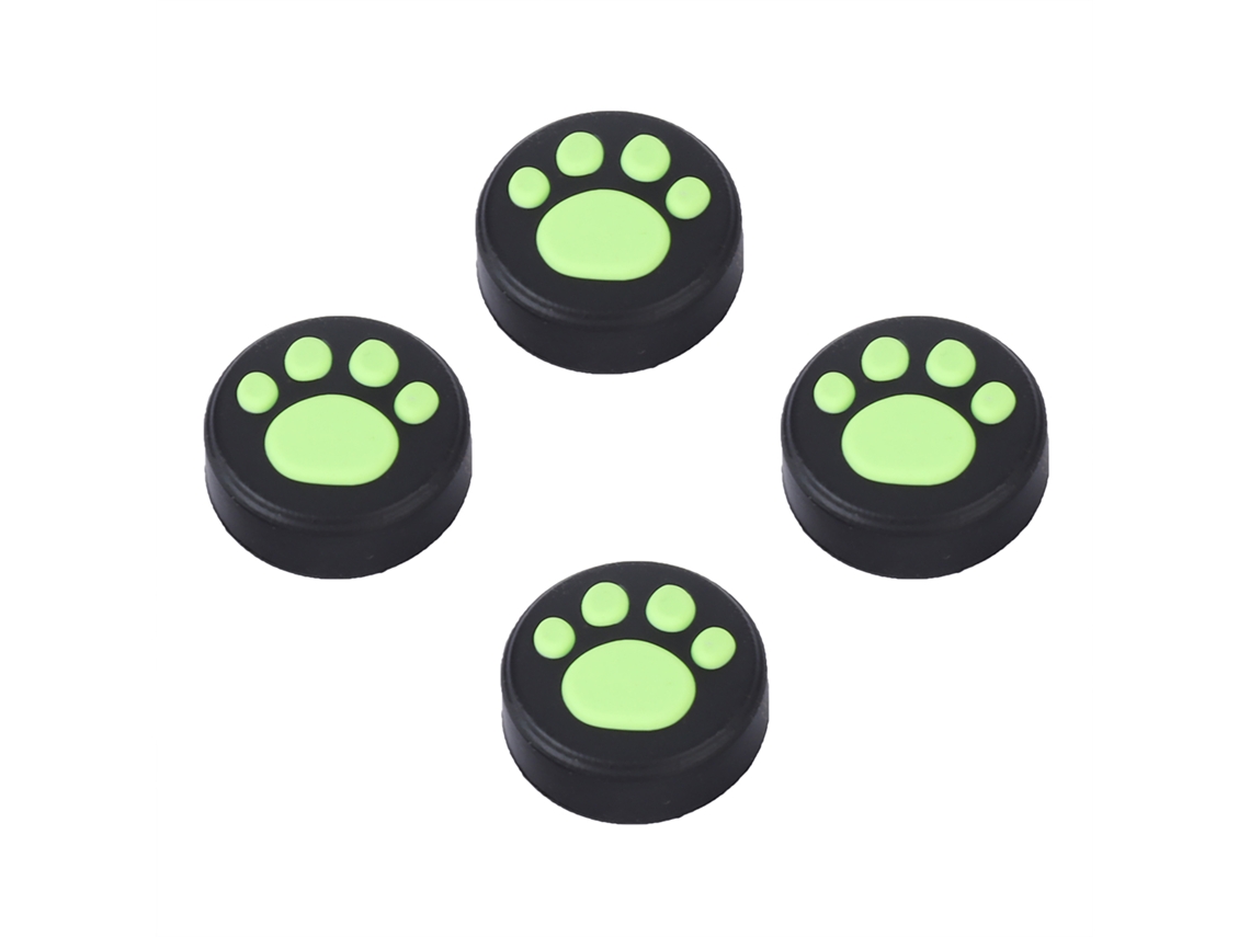 4 Fundas De Silicona Para Joystick De Ps3, Ps4, Protectores De Pulgar Y Fundas Basculantes Para Switch Pro (verde)