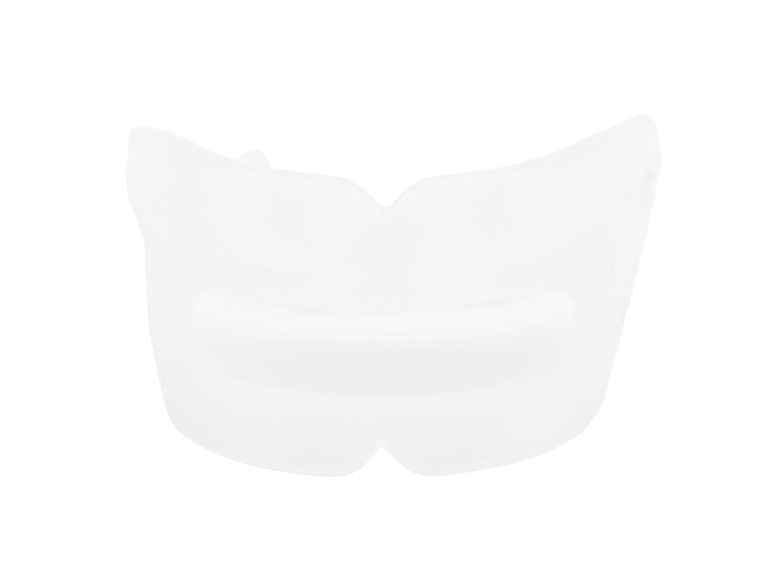 Protector bucal de doble cara para deportes, protección para dientes superiores e inferiores para boxeo y baloncesto.