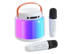 Mini Máquina De Karaoke Infantil Con Bajo Altavoz Bluetooth Portátil Con 2 Micrófonos Inalámbricos Para Niños Y Niñas De 4 5 6 7 8 Yemaesre