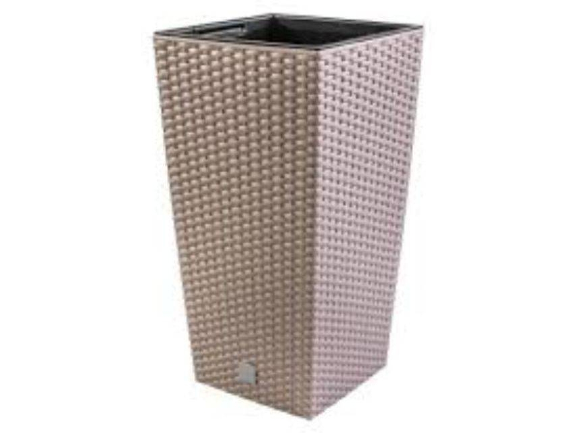 Macetero PROSPERPLAST Rato Square (Marrón - 20x20x37.6 cm)
