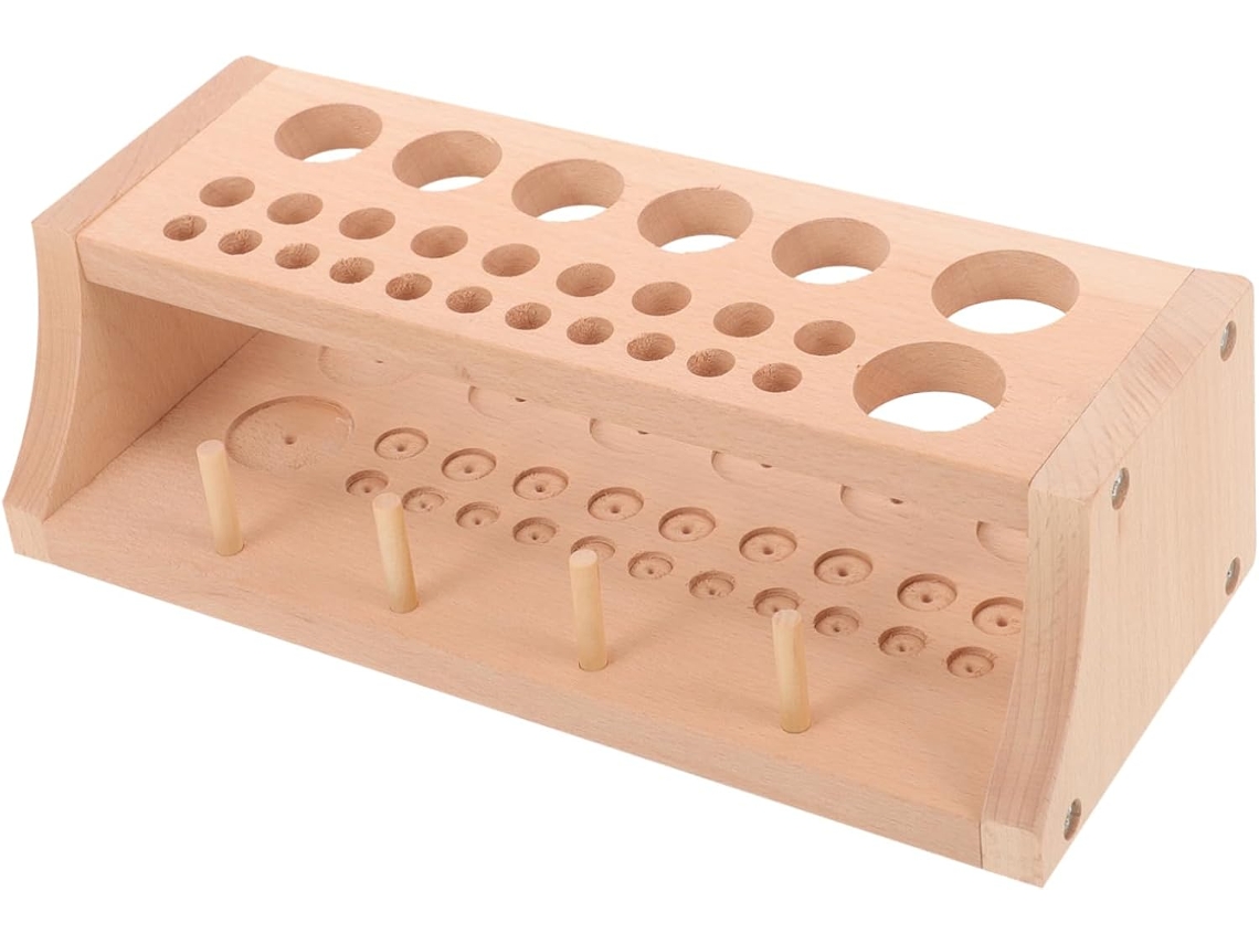 Soporte Para Herramientas De Marroquinería, Estante De Madera Para Herramientas, Estante De Almacenamiento Para Artículos De Cuero, Organizador.