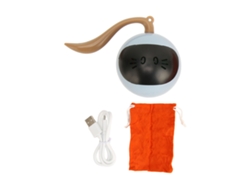 Pelota De Juguete Automática Para Gatos Con Control Táctil, Recargable Por Usb, Interactiva, Inteligente Y Con Luz Led Azul.