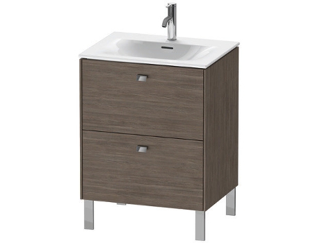 Pedestal de lavabo DURAVIT Brioso vertical 62,0 x 47,9 cm 2 cajones incl. recorte de sifón y delantal para lavabo Viu 234463