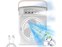 Ventilador De Mesa Eifson Evaporativo 3 Velocidades Con Niebla Humidificadorblanco