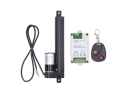 Actuador Lineal Eléctrico 1000n 150mm Aluminio 24vdc Con Control Remoto Para Cama Sofá Negro