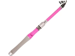 Caña De Pescar, Pesca Telescópica Corta Viaje, Alta Sensibilidad, Fibra Carbono, Rosa Para Señuelos, 1,5/1,...