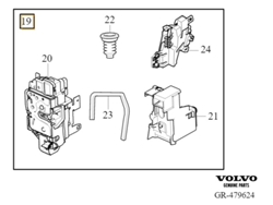 Cerradura Puerta Trasera Volvo Xc90 Ii Derecha Kpl Oe 32310871