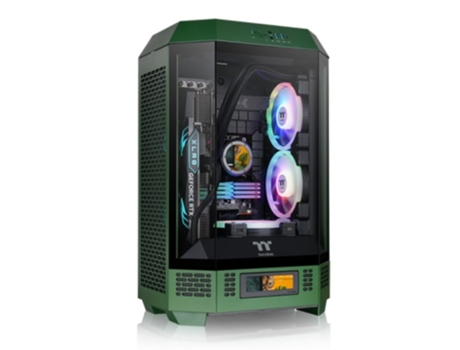 Caja THERMALTAKE The Tower T300 Racing Green Atx 2Xusb 3.0 Sin Fuente Verde