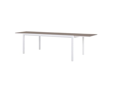 Tabla Conceptual Rectangular Extensible Aluminio Blanco Y Tope De Vidrio Templado 150/225100