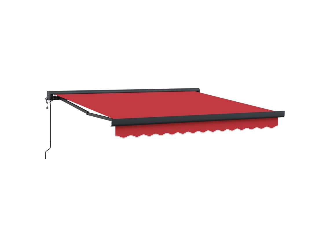 Maison Exclusive - Toldo Retráctil Rojo 300 X 250 X 165 Cm Tela Y Metal