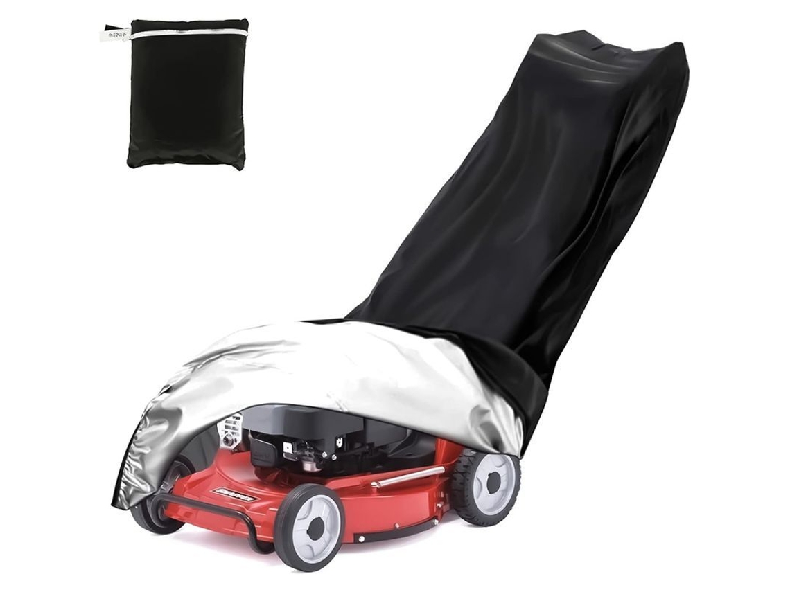 Cubierta Para Cortacésped, Tela Oxford 210d Impermeable Con Cordón Y Hebilla, Protección Antiviento Uv Para Tractor De Jardín