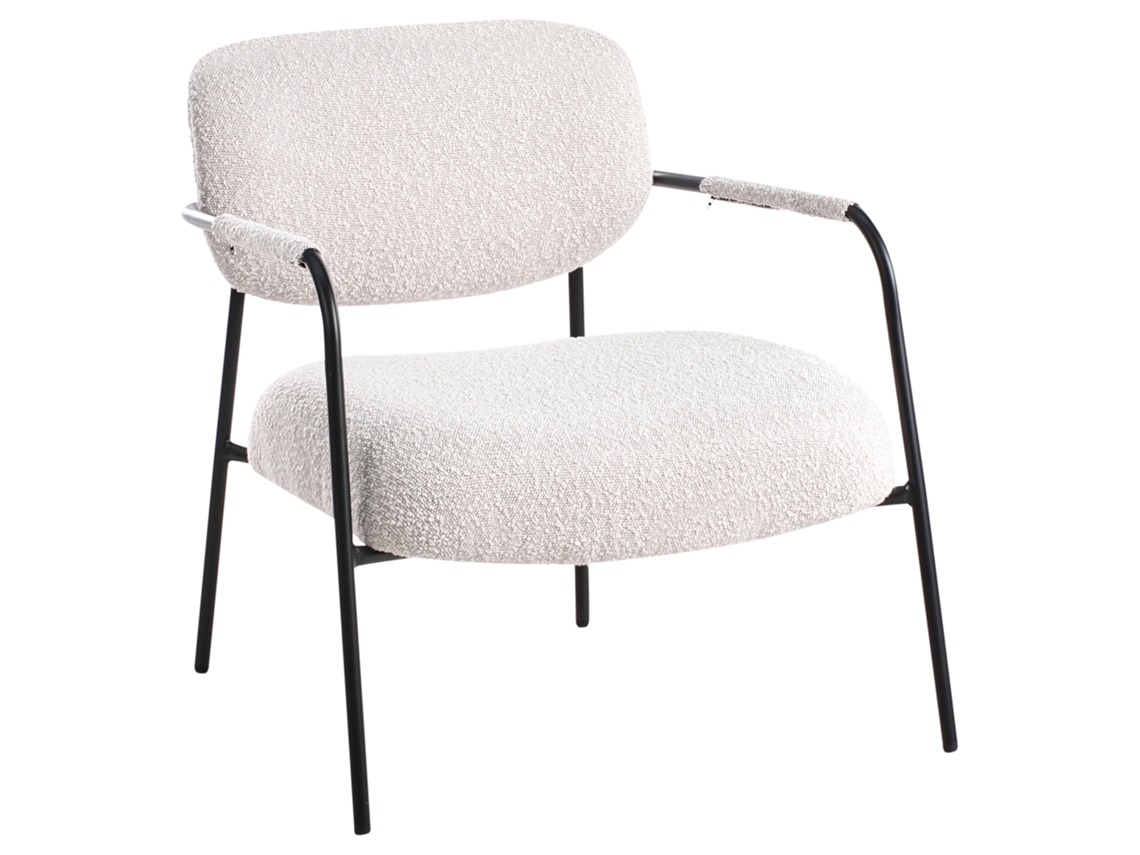 Sillón Beliani Ausvika en poliéster beige 70x71x74