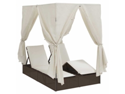 Maison Exclusive - Tumbona Doble Cálido 205 X 129 X 200 Cm Ratán Sintético