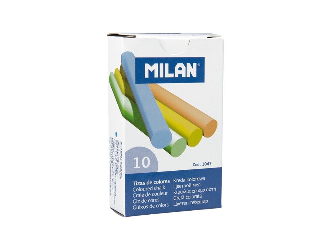 MILAN Tiza Redonda (Sulfato de calcio) - Surtido, 10
