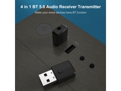 Adaptador Bluetooth 5.0 Zf-169s, Transmisor Y Receptor De Audio Inalámbrico Usb De 3,5 Mm Aux Para Coche, Tv Y Pc