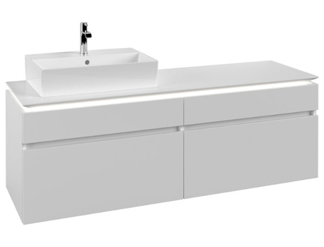 Villeroy &amp Boch Legato Vanity unit B673 1600x550x500mm lavabo a la izquierda iluminación LED