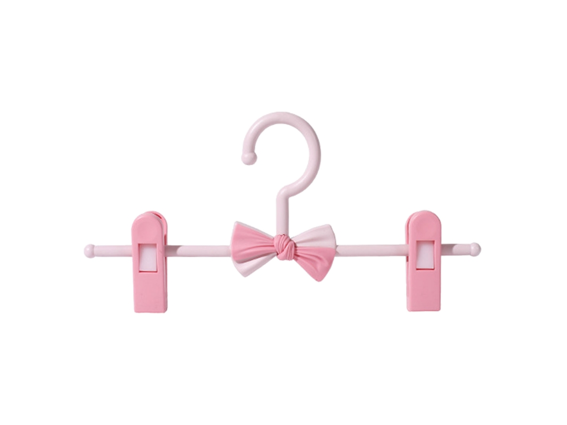 Sujetadores de plástico antideslizantes y ajustables para pantalones infantiles - Rosa