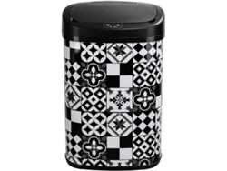 Cubo de Basura KITCHEN MOVE (Negro - Acero Inoxidable - 58 L)