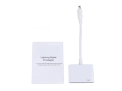 Adaptador Av Digital Ios Para Interfaz Multimedia Hd Para Iphone Y Tv - Blanco