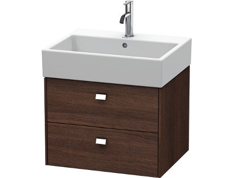 Mueble bajo encimera DURAVIT Brioso 58,4 x 45,9 cm 2 cajones con sifón y delantal para lavabo Vero Air 235060