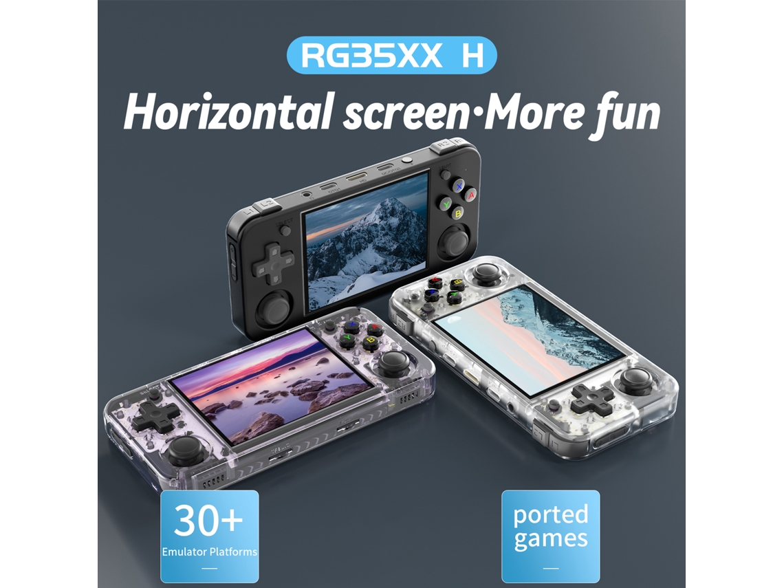 Console De Jogos Portátil Retro Tongtuo Rg35xx H Com Tela Ips De 3,5 Polegadas.