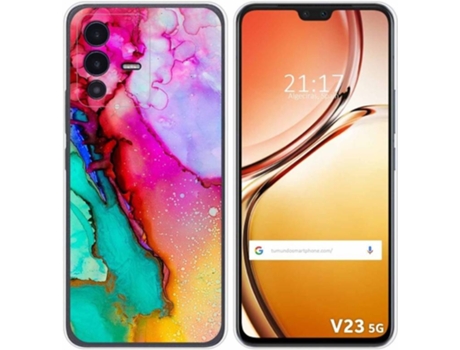 Carcasa para Vivo V23 5G TUMUNDOSMARTPHONE Dibujos Mármol 15 Multicolor