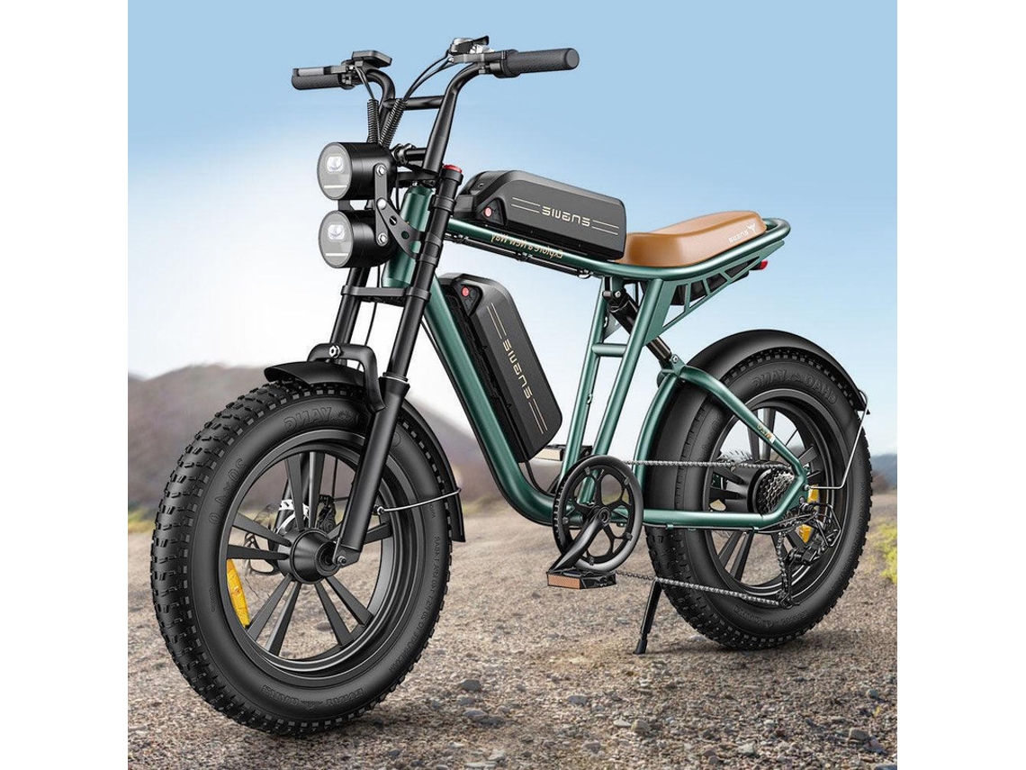 Bicicleta Eléctrica ENGWE M20 750W Brushless Motor 45Km/H Velocidad Máxima 48V 13Ah*2 Batería 150Km Range Verde