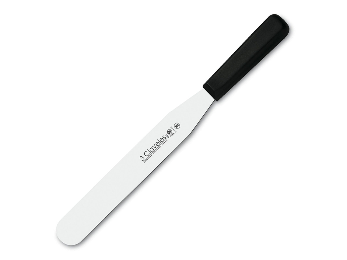 Espátula 3 CLAVELES Proflex (Negro - 26 x 3.5 cm - Acero Inoxidable)