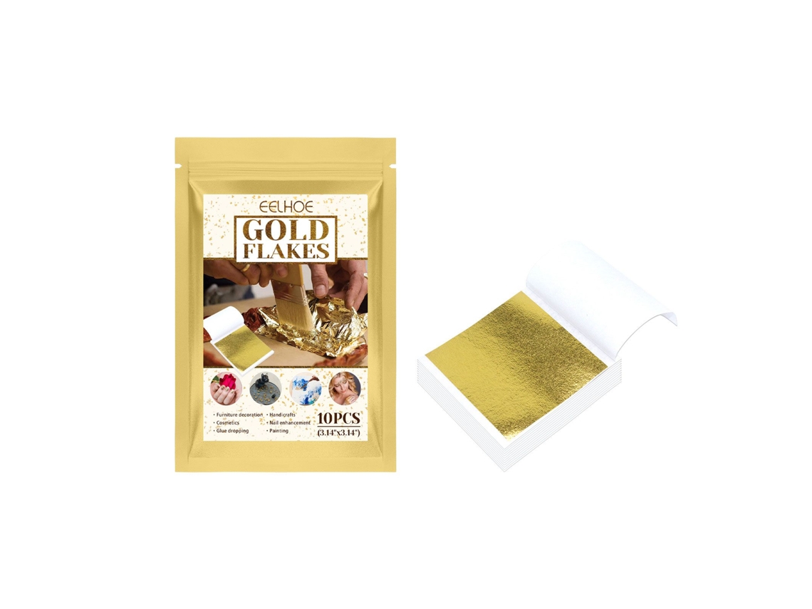 Papel dorado multifuncional con cinta adhesiva
