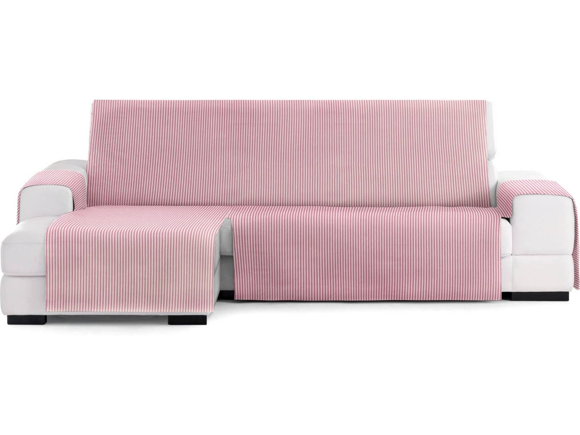 Funda de Sofá Chaise Longue TODOPARAMICASA Calma Rosa (Brazo Izquierdo - Tela  - 290 cm)